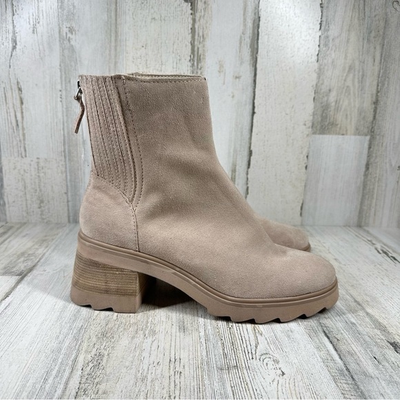 Dolce Vita Martey H2O Taupe Suede Chunky Boots #217 - Picture 7 of 12